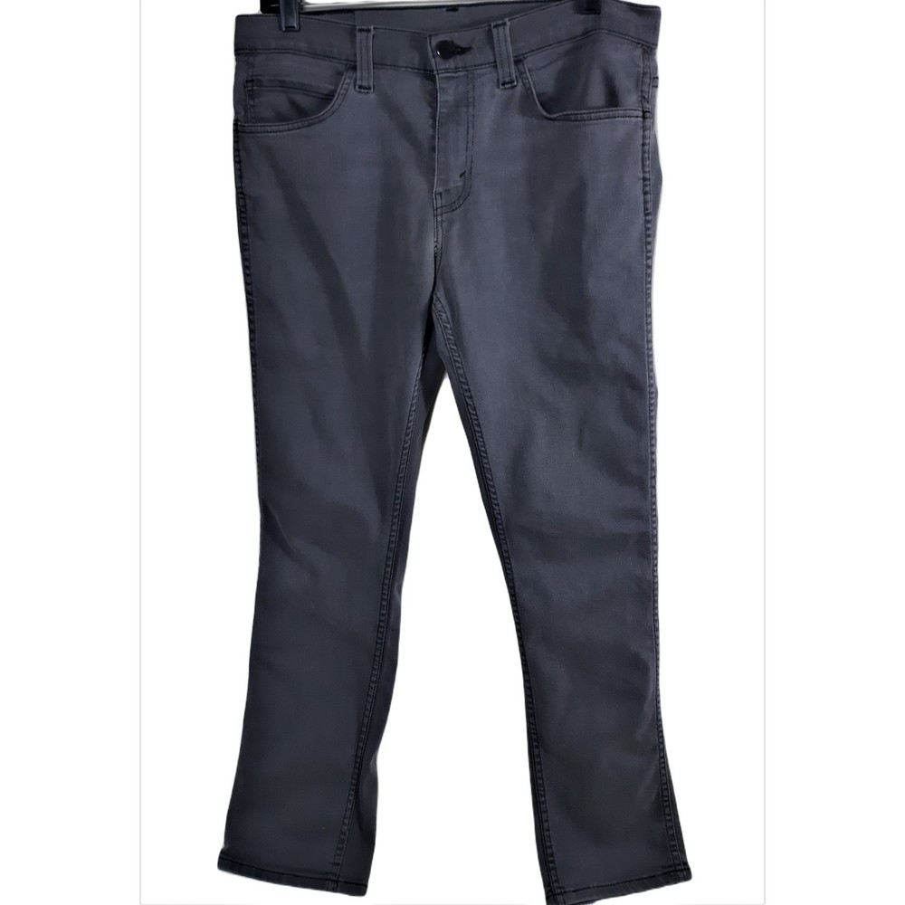 Levis 511 Gray Button Fly 5 Pocket Denim Jeans Pants Mens Size 32 x 30